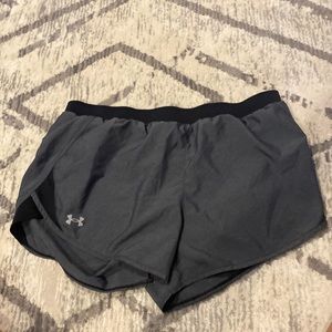Black and gray XL under armor shorts